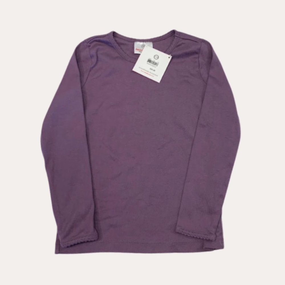 NWT Hanna Andersson Bright Basics Long Sleeve Pima Cotton T-Shirt Size 110CM
